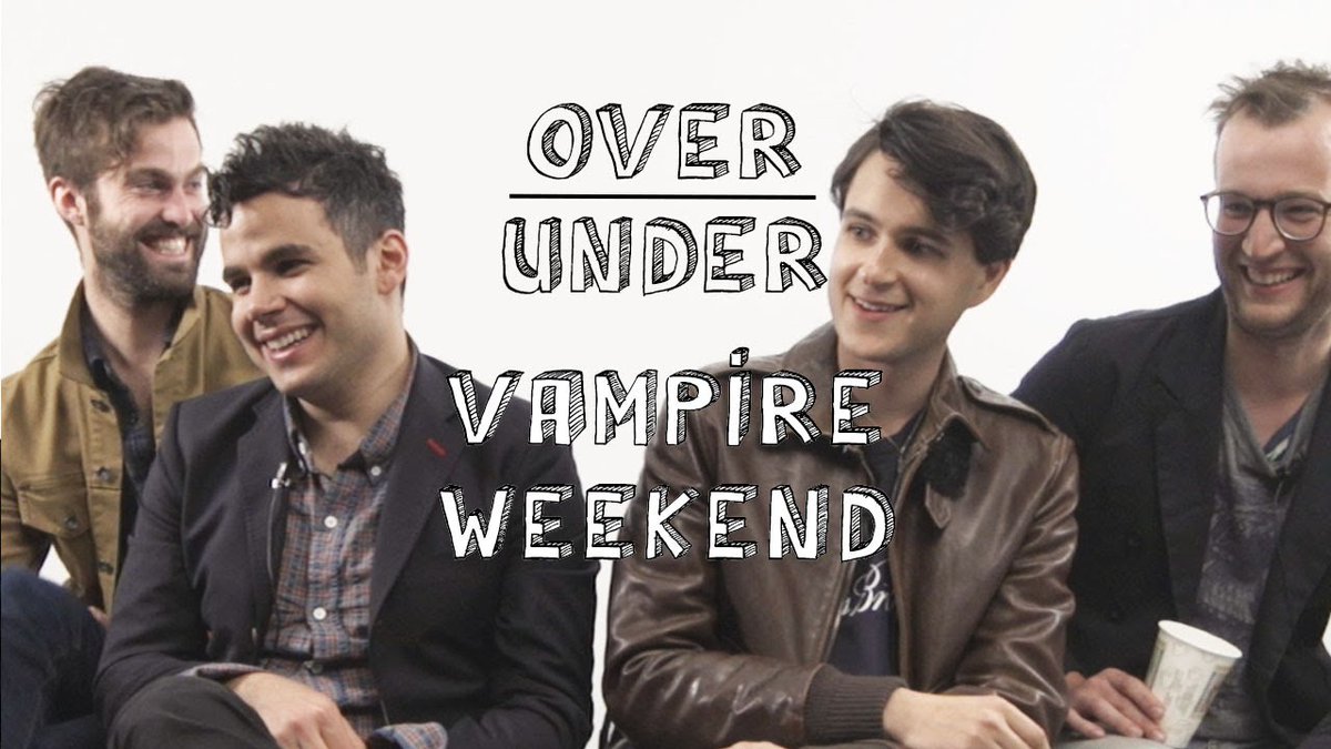 Watch Vampire Weekend rate <a href="/Crocs/">Crocs</a>, Tom Hanks, yoga, &amp; more on their episode of "Over/Under" youtu.be/fSfADR-VzB4