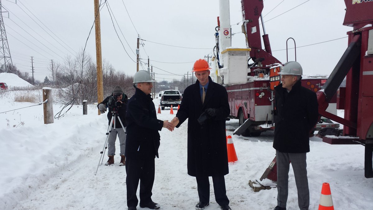 Great to hand over the keys on a dbl bucket &amp; pickup to partners <a href="/cambriancollege/">Cambrian College</a> today 4 #PowerLINE Tech program!