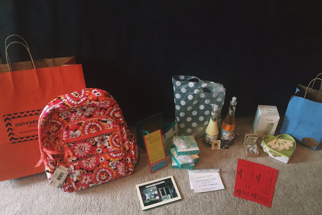 spreadthewordNK's tweet photo. Some of the awesome prizes donated by local businesses to be raffled off at the Project uNifiKation volleyball match https://t.co/MfjpC1w8cn