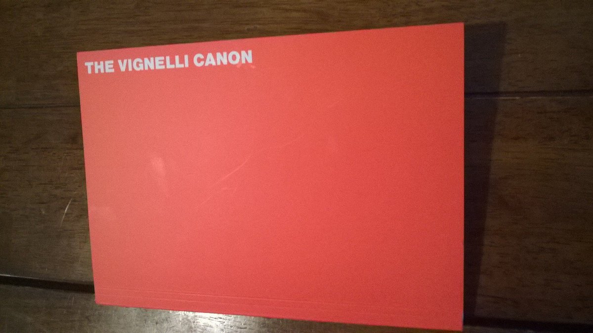 finally...arrived! Mr.Vignelli!