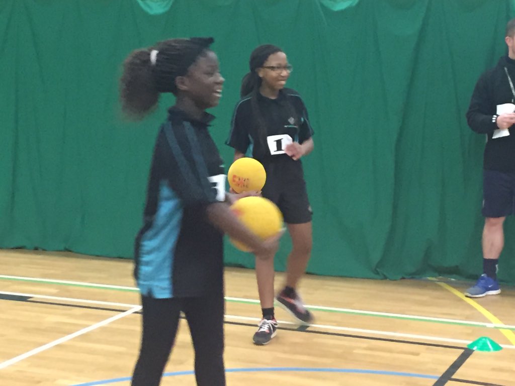 TSLA_PE's tweet image. The year 7/8, 9 and 10 girls dodgeball teams at tonight's North Lincolnshire schools event @The_Pods