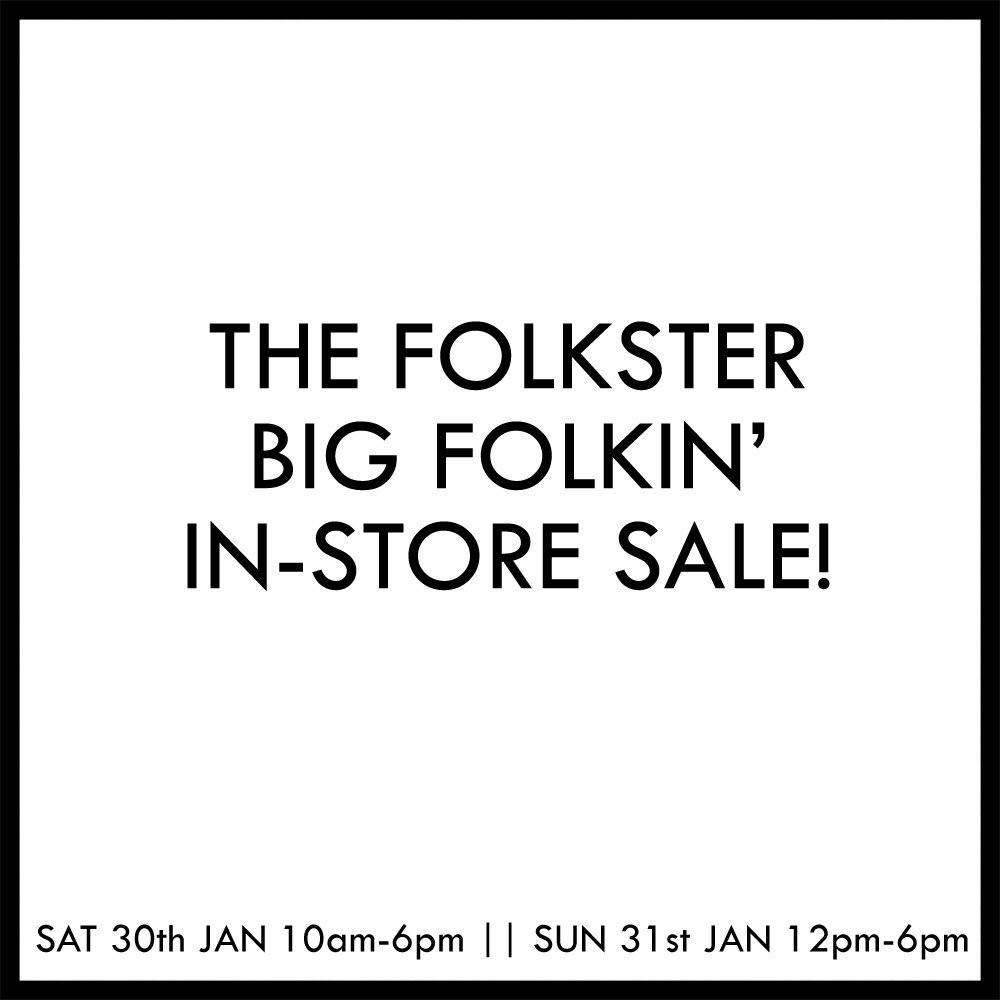 folkster_com's tweet photo. Hello! We're having a sale this weekend! 🙈 head to either Folkster FB or Insta for info &amp; a competition! 😊🎉 https://t.co/OeerbvCLSO
