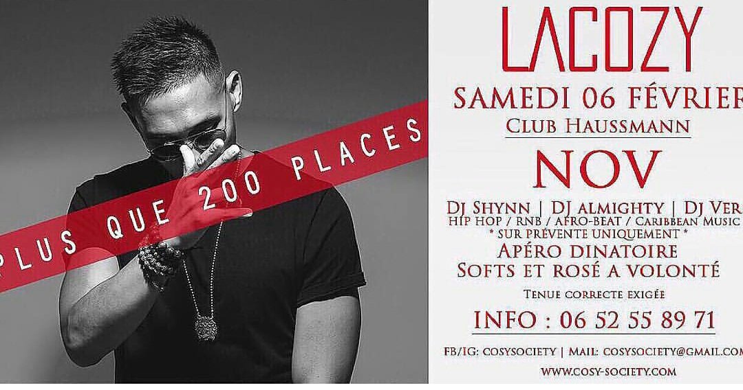 lacozy_event's tweet photo. Plus beaucoup de places disponibles vous voulez pas rater ça !!! 🔥🔥🔥 @MonsieurNOV #LaCozy #ClubHaussmann #KeraCare https://t.co/au9X4hQvPc