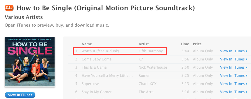 5HWorldNews's tweet photo. "Worth It" is featured on the @HowToBeSingle official movie soundtrack! https://t.co/W1vbPjoa2N
