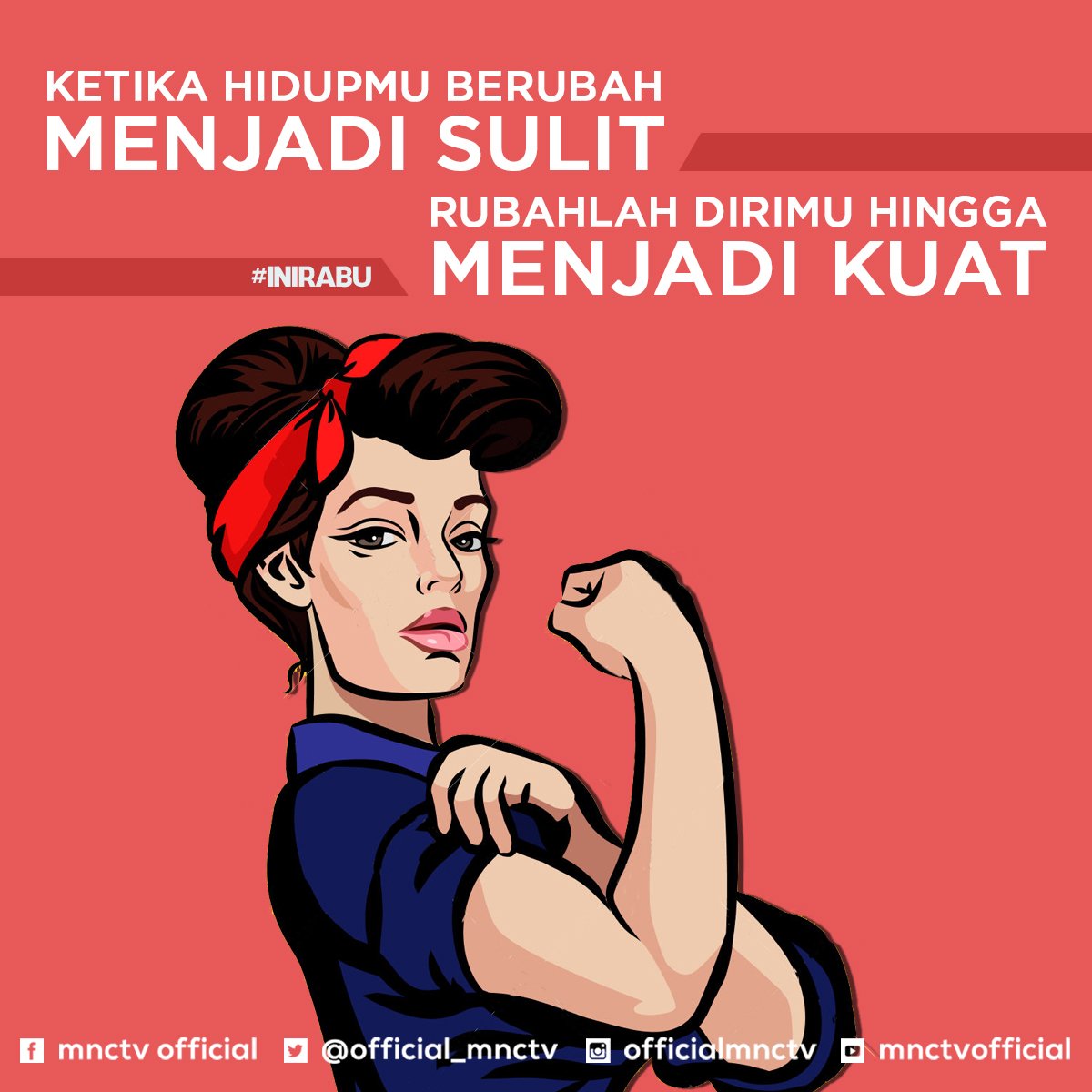 Official_MNCTV's tweet photo. Hidup itu memang akan terus berubah! Harus bisa lebih kuat u/ menghadapi semua tantangan &amp; kesulitan hidup. #IniRabu https://t.co/cfuIiit8Vd