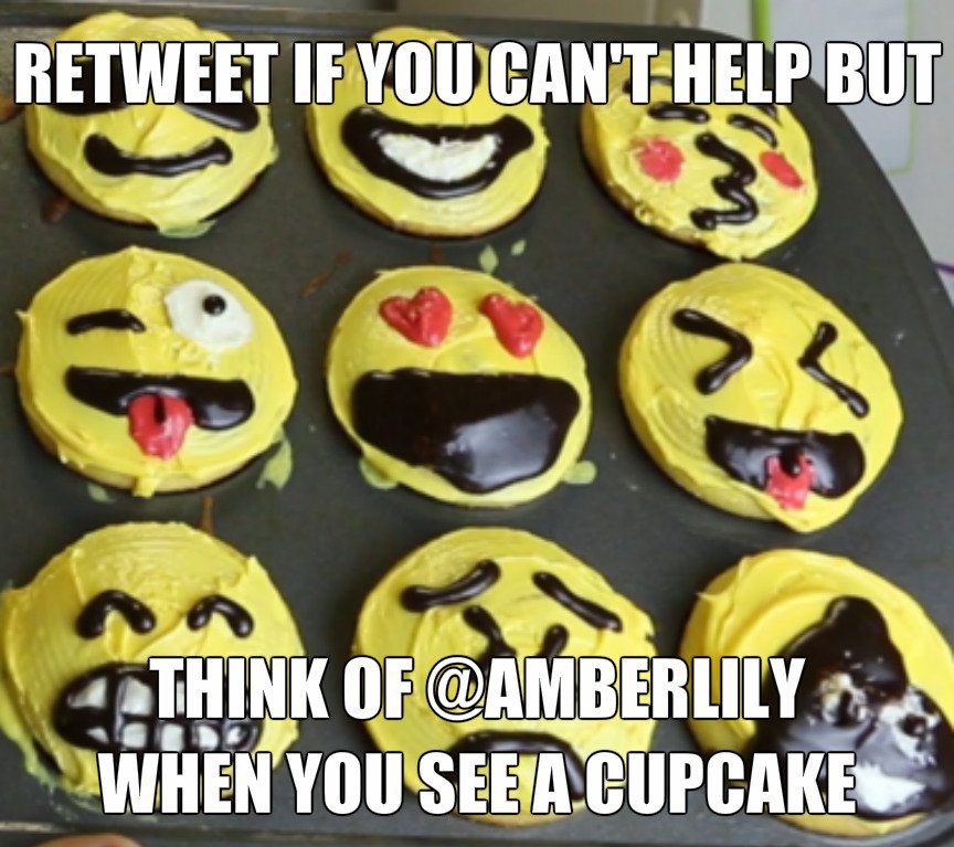 :) there ya go Emoji Cupcakes!! ;) For @amberlily #RT https://t.co/Lm8LYeEGVB