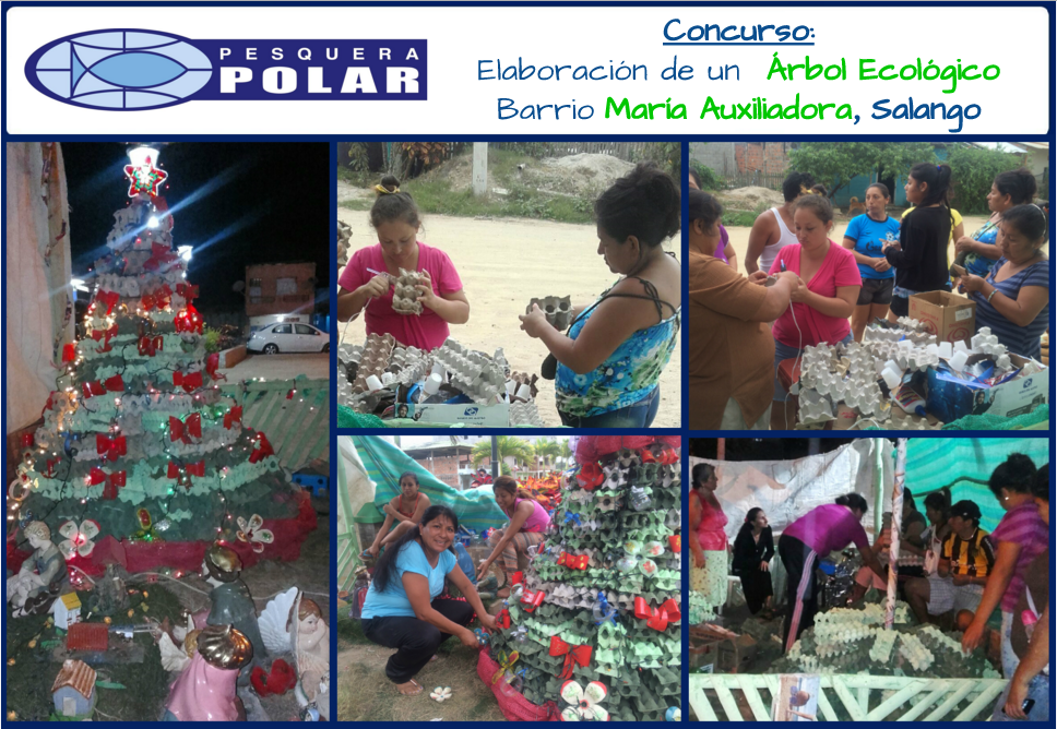 pesquerapolar's tweet photo. Admiremos juntos el resultado de un excelente #TrabajoEnEquipo
#ÁrbolEcológico #Salango #PesqueraPolar #Reciclaje ✨🎄 https://t.co/B5l2tjqsI2