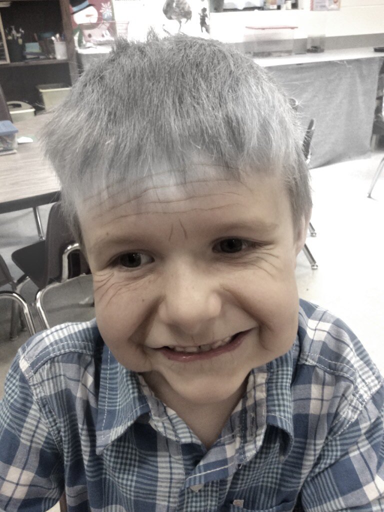 Grellakclass's tweet photo. Aging 100 years for the 100th day of school! @BGESTEM https://t.co/23XaYBdg6F