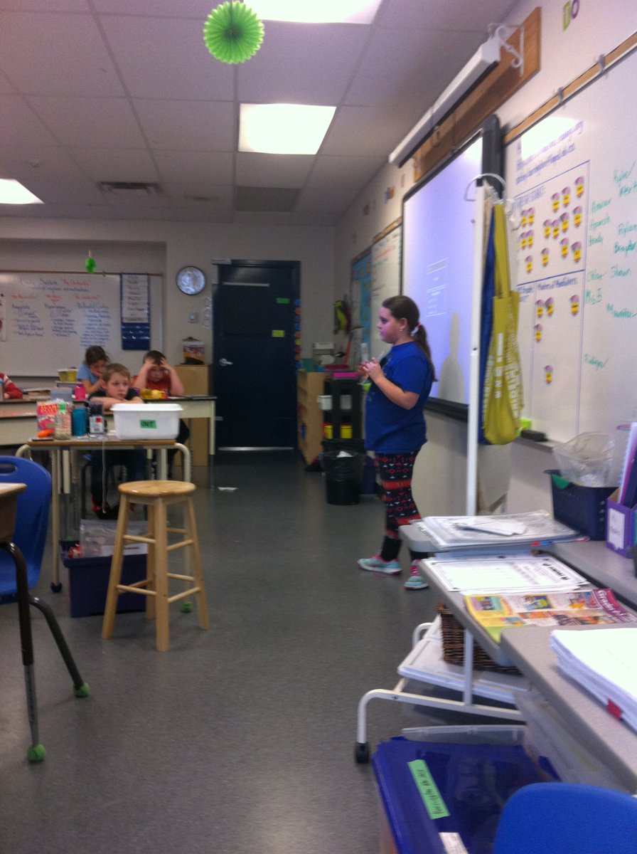 MsBarringtonCG's tweet image. Booktalk! Enticing our classmates to read a book for Family Literacy Day @TimberleaSchool @FMPSD #whytimberlearocks