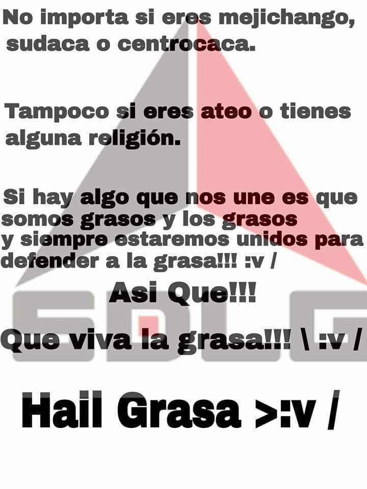GrasaSeguidores's tweet photo. :"v la grasa no se toca.
La grasa se defiende 
#DebRoboShow 
#JudíosDebenSerExterminados 
#PutoElQueLoLea https://t.co/6salrLLdia