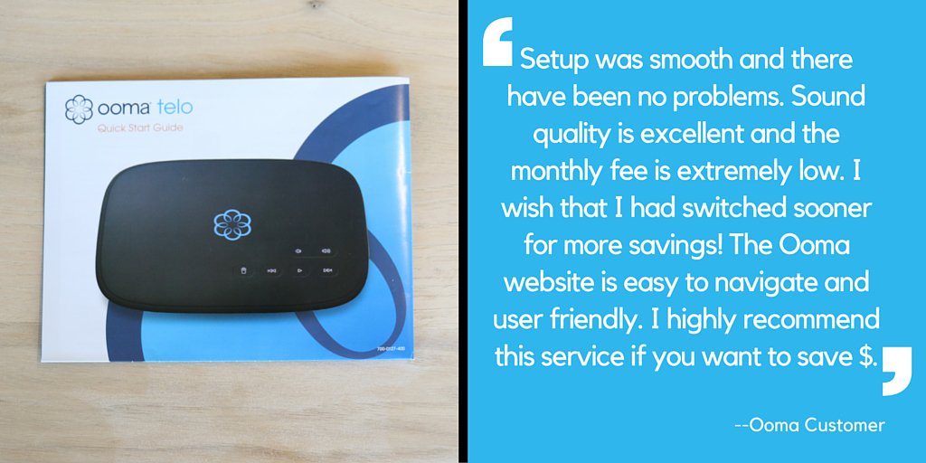 Ooma's tweet image. High quality, low price. That's #ooma #KeepYourCash