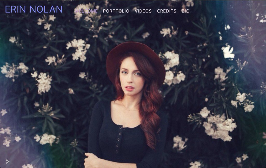 Model_Erin's tweet photo. Sneak peek of my new talent website in the works... Thanks to @portfoliobox 's beautiful templates✨ #getportfoliobox https://t.co/NDNL0znOyL