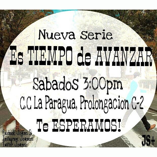 JoveneSi's tweet photo. NUEVA SERIE!!! No te pierdas nuestra reunion este sabado 30/01 tendremos in INVITADO ESPECIAL! Corre la voz!!! https://t.co/woiQk0Q2f2