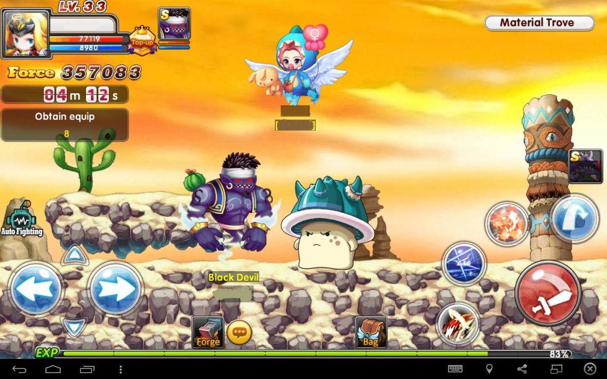 StarlightLegend's tweet photo. Did you know you can double jump to evade boss attack in "Material Trove" and "Elf Island" https://t.co/WjWLW5Y2tb