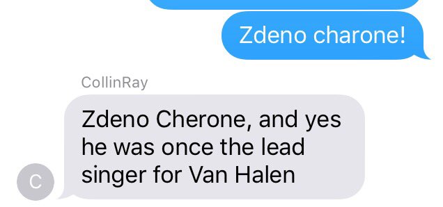 Jbones128's tweet photo. @CHaney1285 and I still reference @Toucherandrich every time Chara scores a goal https://t.co/edooT5YkrF