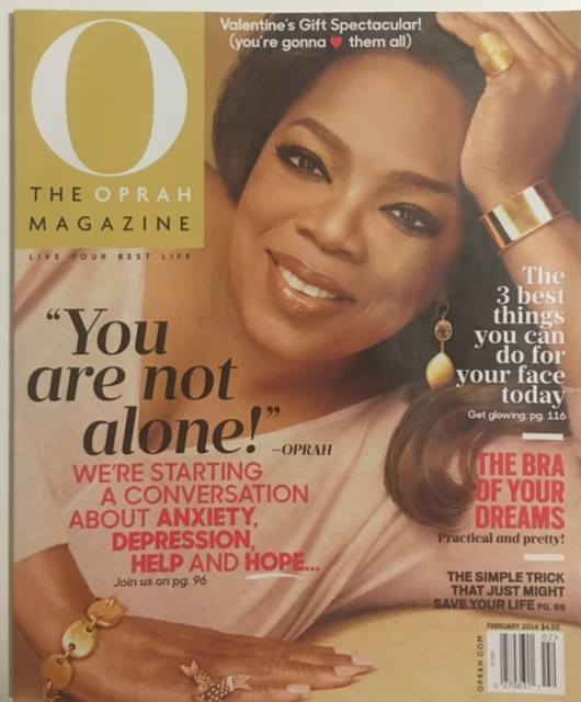 AnaCDay's tweet photo. The Oprah Magazine / You are not alone / Volume 17, Number 2 - Power Flour #CricketPowder via @O_Magazine #4ento https://t.co/QikLc2v19F