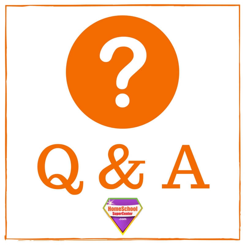 Curious about our approach to homeschooling?

Ask us ANYTHING!

1-888-689-4626 | HomeschoolSupercenter.com