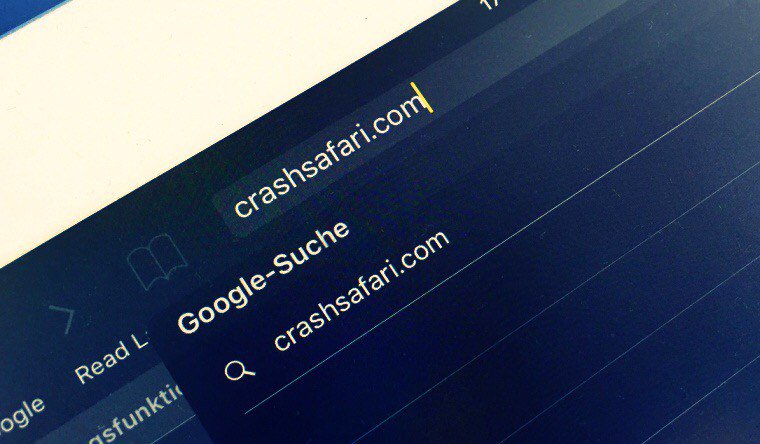 Techiany's tweet image. CrashSafari, la página que deja muerto tu dispositivo por segundos  techiany.com/2016/01/27/cra…