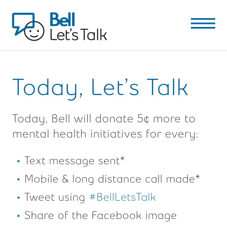 candlesheri's tweet photo. #BellLetsTalk https://t.co/8350vKKXdH