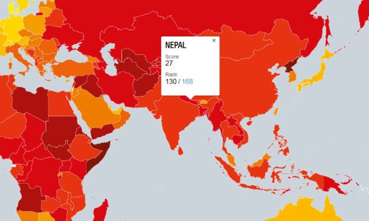 thehimalayan's tweet image. #Nepal slips 4 position down in global #CorruptionPerceptionIndex -  wp.me/p6iC0n-Sij
@anticorruption