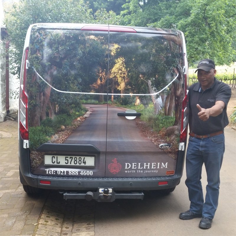 FoodBlogCT's tweet photo. RT @Delheim: Have you seen our van?? It blends into the scenery but if you snap &amp;, post a pic, u could WIN WINE!!! https://t.co/spN1H9gcNy
