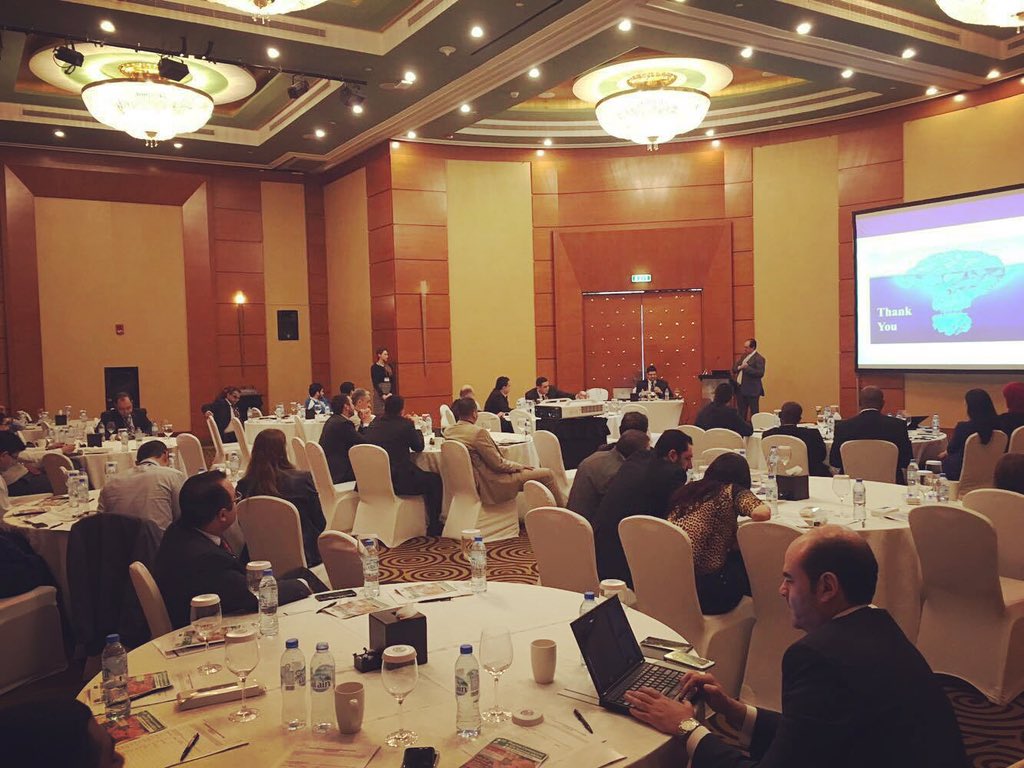MeggieN's tweet photo. Good morning from the @SFEDubai We are listening to a presentation delivered by Amgad Gamil, Pfizer. @AllanLloyds https://t.co/KGfWOpTdU2