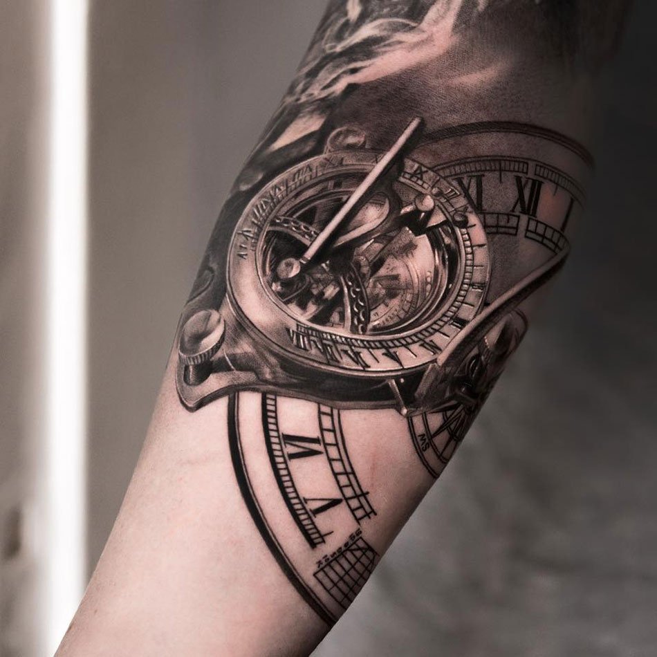 30 Best Clock Tattoos For Men  Ideas And Designs 2023  FashionBeans