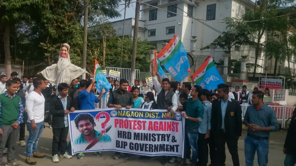 nsui's tweet photo. Protests demanding #JusticeForRohith continue across India. https://t.co/z2uxvUrGvp