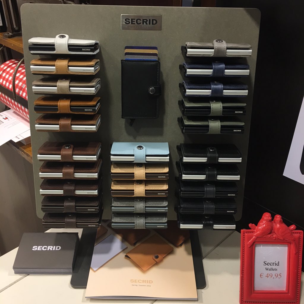 New presentation Secrid
New wallets, Recycled Natural, Recycled Stone, Vintage Chocolate, Matte Green and Matte Blue