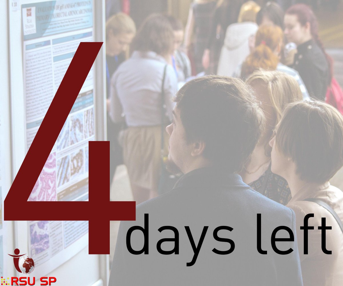 RSU_ISC's tweet photo. Deadline is so close! 4 days left! https://t.co/O1zUZkqTAg