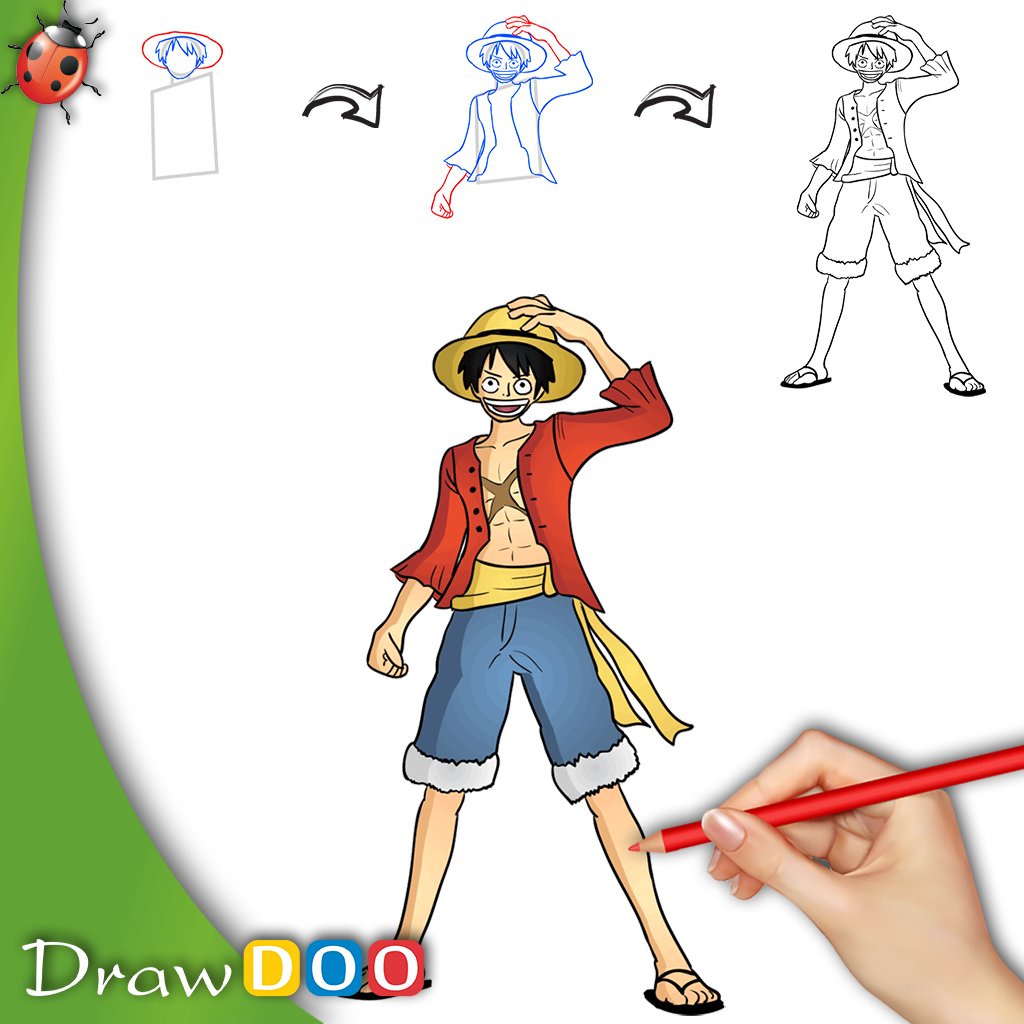 How to Draw Monkey D. Luffy