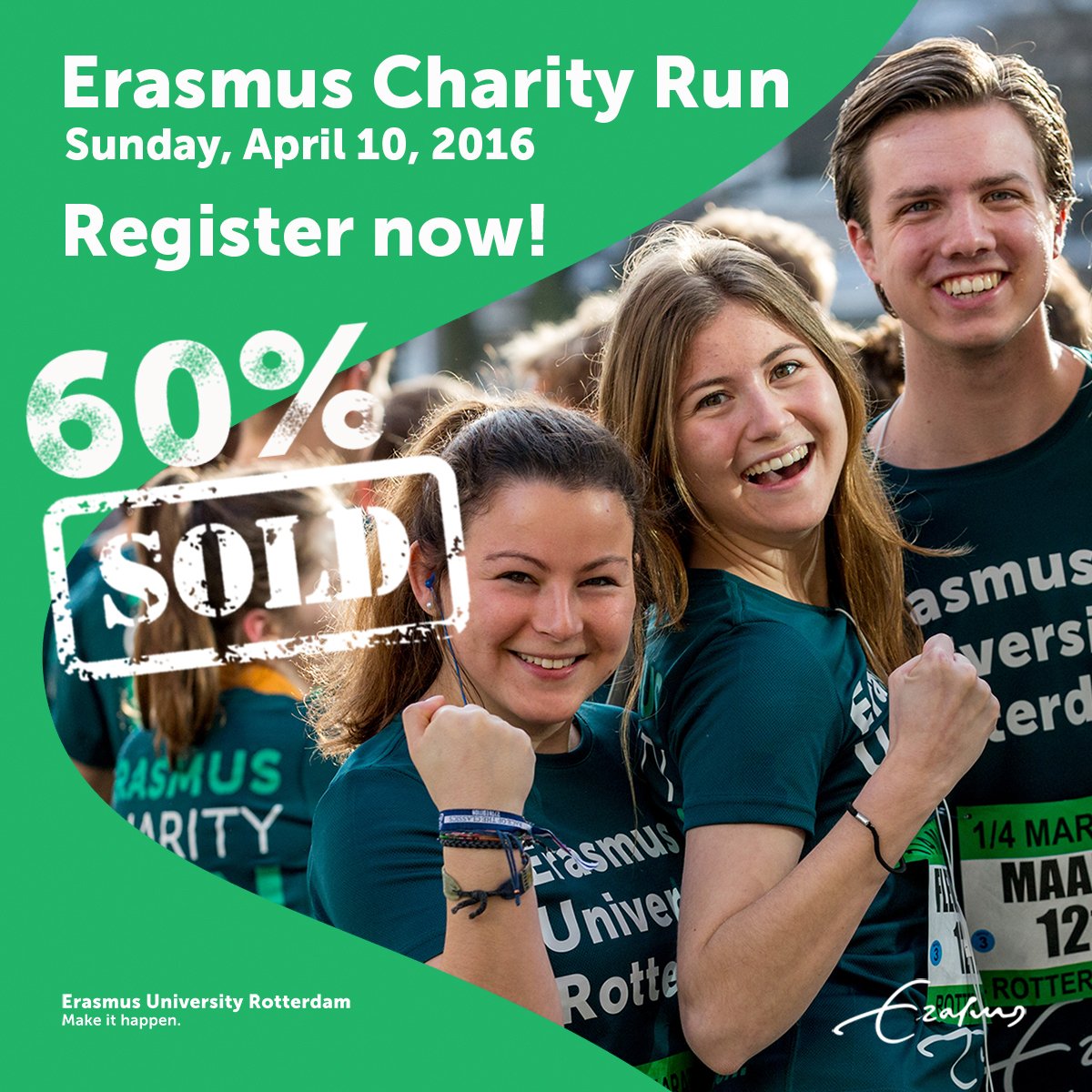 Erasmus Charity Run: 60% sold! Join us on Sunday 10 April!eur.nl/erasmuscharity…