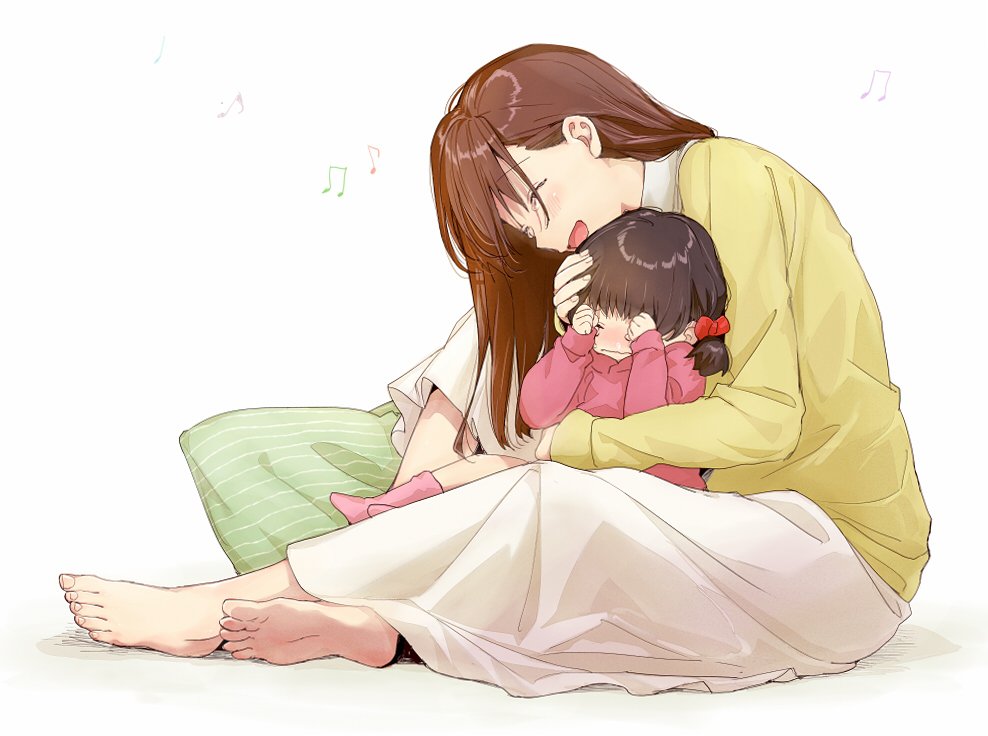 Anime mother and daughter