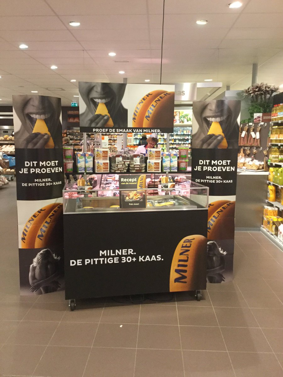 Ook z'n mooie Milner actie koeling in uw supermarkt? FrieslandCampina regelt het voor u!
#Milner #AlbertHeijn