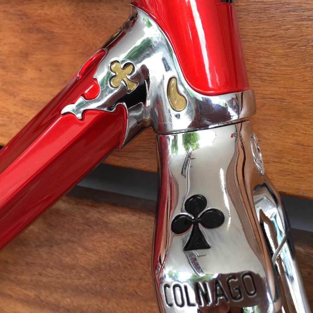 twowheelind's tweet photo. Our first Piece of artwork has arrived straight from Italy @Colnagoworld , Yes The Arabesque...... https://t.co/dr8mU1nY7R