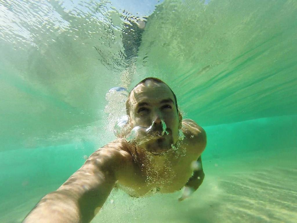 Check out the water at #SoldiersBeach at the moment! #underwaterselfie @GoPro @GoProANZ