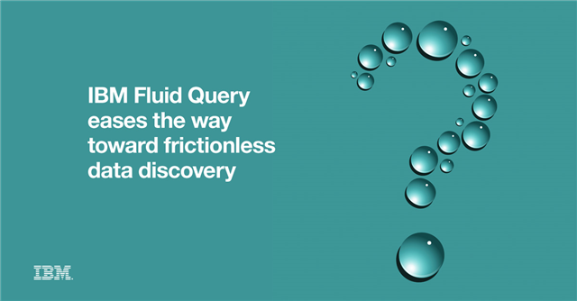 IBMData's tweet photo. Toward frictionless data discovery: IBM #FluidQuery eases the way https://t.co/a0X3ozOQFN https://t.co/aQW9dO2Fz3