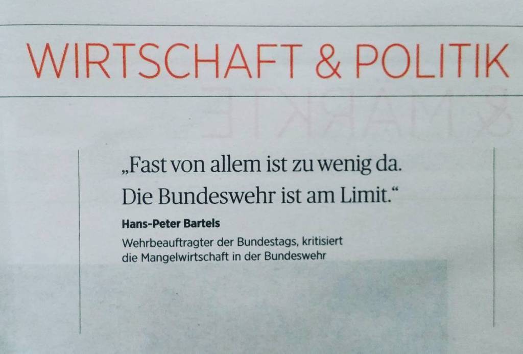 #ZitatdesTages #AusUnsererPrintausgabe #Handelsblatt #Bundeswehr ift.tt/1SJCB2T