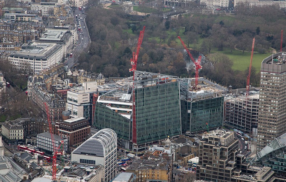 MaceGroup's tweet photo. Looking good from the sky @NovaSW1 @LandSecurities #helicopter #red #londonskyline https://t.co/PAMgqveTEb