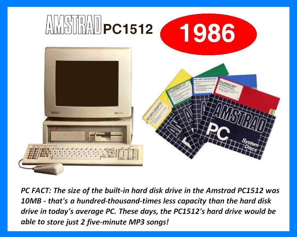30 years ago I launched the first affordable PC. It came with a massive 10MB hard disk drive. How times have changed