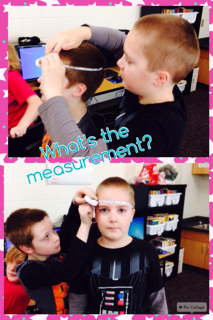 MrsL4th's tweet image. Using our head measurements to create a class line plot.   #relevantdata