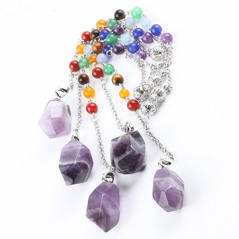 shopatperrys's tweet photo. #Crystal #Amethyst #Gem #Stone #Chakra #Healing #Reiki #Pendulum + 7 #Stone #Chain
#atperrys #onsale #freeshipping https://t.co/nwzDdcft03