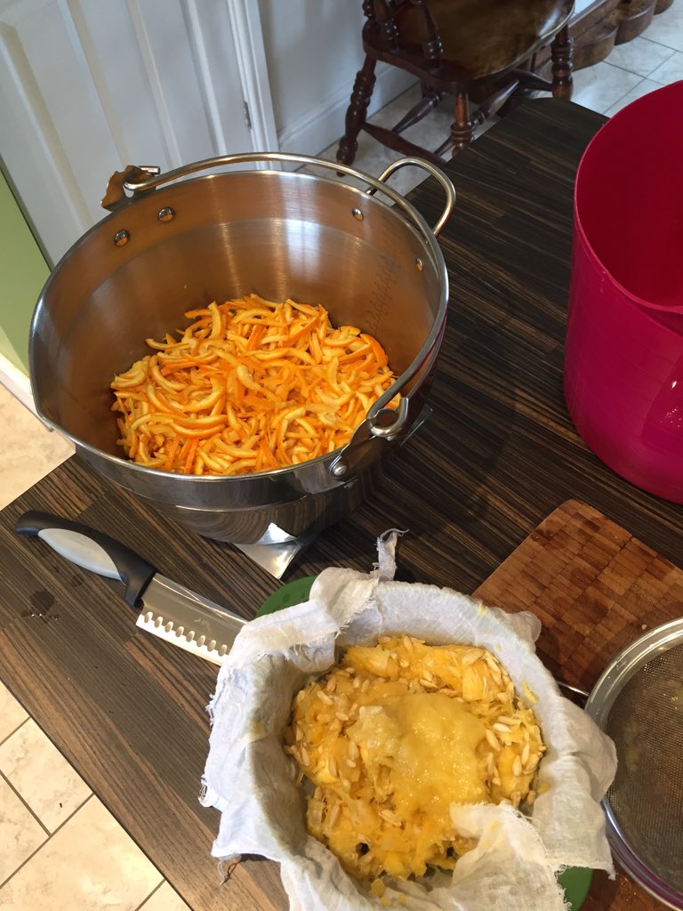 Making #award #winning #Seville #orange #marmalade listening to cheesy pop