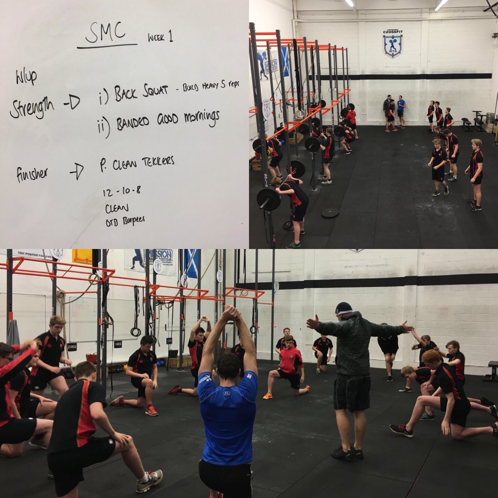sport_smc's tweet image. SMC Higher PE session 1 of a 6 week  performance development program with @CrossFitMTS.