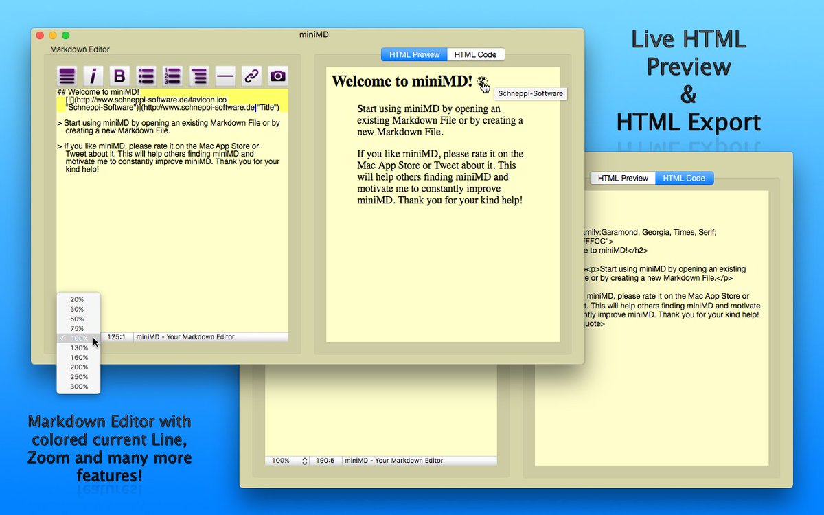 xojoES's tweet photo. #minIMD editor #MarkDown disponible en la #MAS, creado con #Xojo! https://t.co/W9E2SH5dn5 https://t.co/ITO3aHx3qh