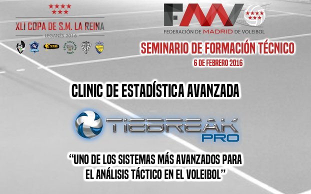 FMadridVB's tweet photo. FORMACIÓN en #CopaSFV ESTADÍSTICA avanzada con TieBreak Pro (@TieBreakTech) ¡APÚNTATE YA! https://t.co/UoxCCOJlq3 https://t.co/9tr0XbpDvB