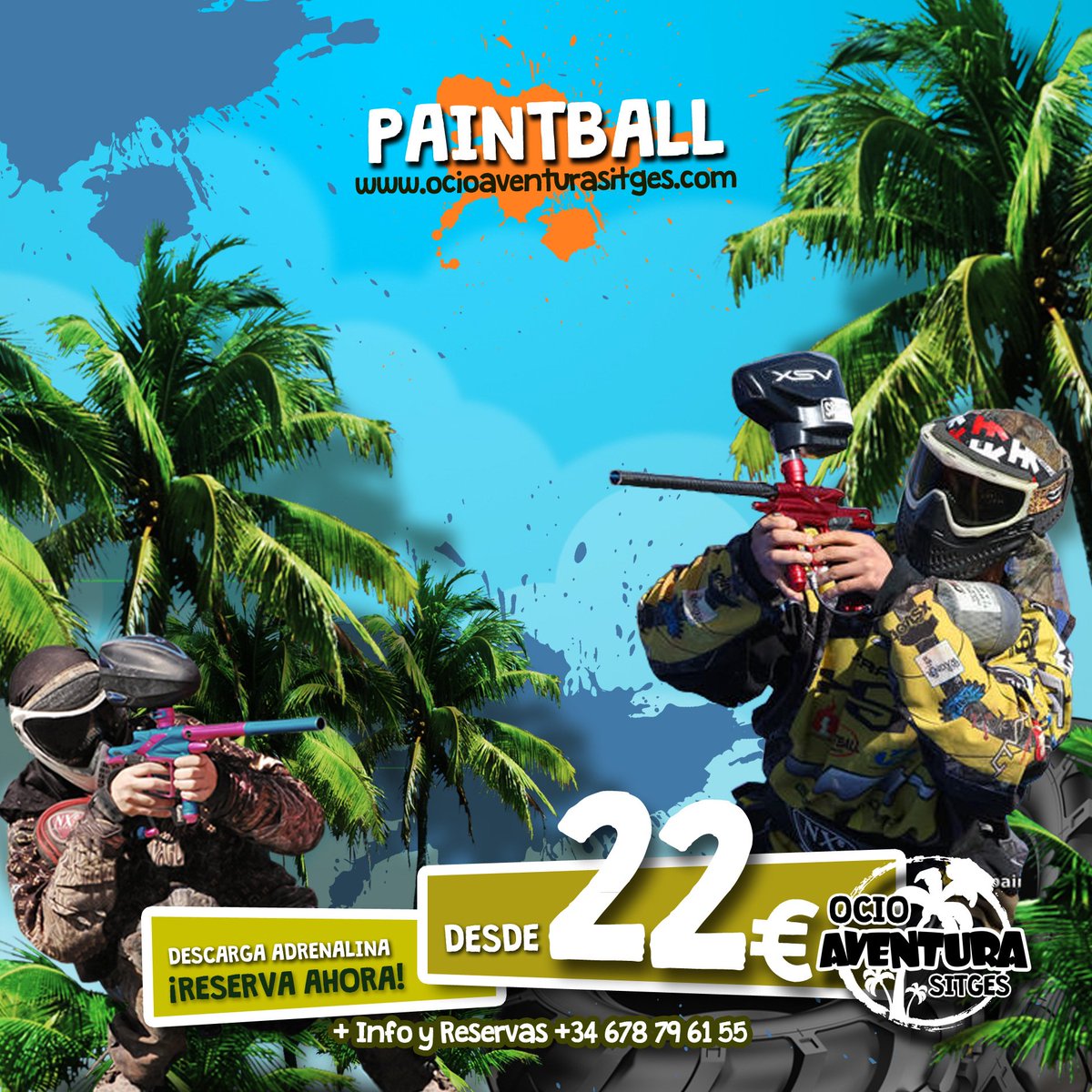 OASitges's tweet photo. #OcioAventuraSitges #HumorAmarillo #Paintball #BubbleSoccer #Barbacoas #Despedidas #Cumpleaños #Sitges https://t.co/Ur5YVqkNTU
