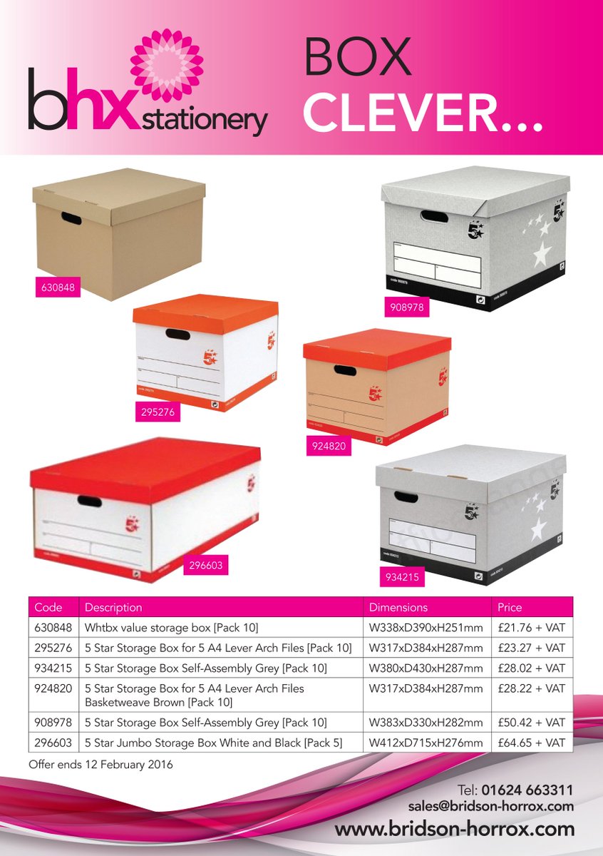 Huge discounts on these storage solutions-View all our other prices &amp; visit our website at: shop.bridson-horrox.com