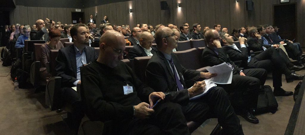 ConnecteDriver's tweet image. packed room at #ConnecteDriver in Brussels today