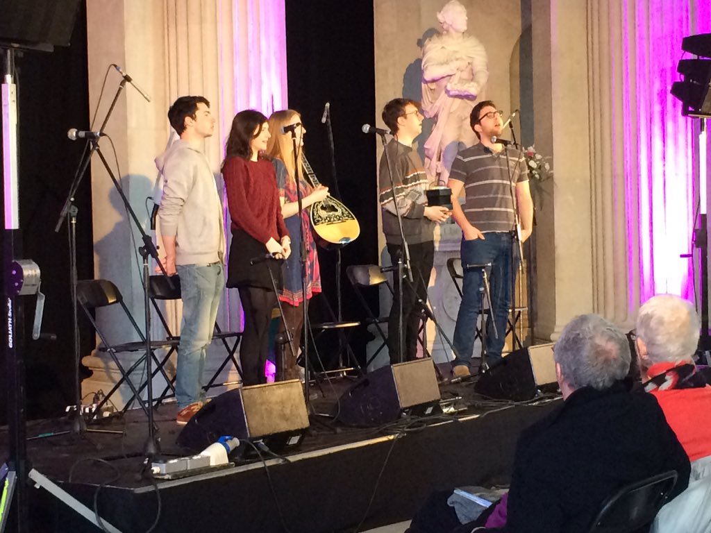 Our lilting choir making its first debut here at @TempleBarTrad!